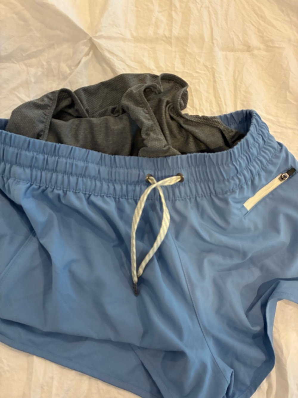 Vuori Powder Blue Elastic Waist Athletic Shorts - Picture 2 of 4